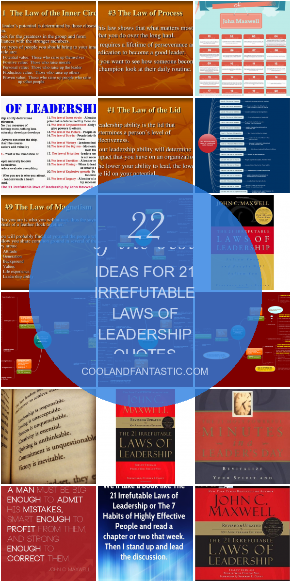 22 Of the Best Ideas for 21 Irrefutable Laws Of Leadership Quotes ...